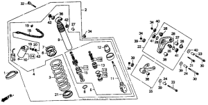 CR80R Shock absorber 92-95