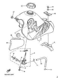DT80LC Топливный бак