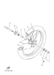 WR250F Переднее колесо