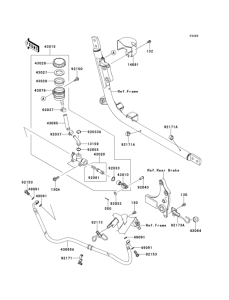 VN1700 Задний торм цилиндр
