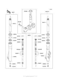AN112 Передняя вилка