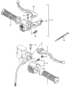 ZR50 Рулевой переключатель