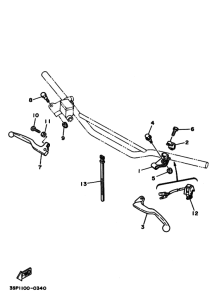 WR250Z Handle switch. lever