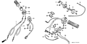 VFR400R Switch / cable