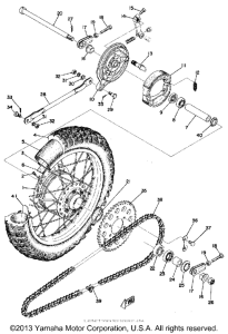 MX125A Переднее колесо