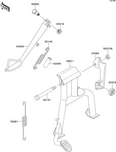 ER500 Подножка
