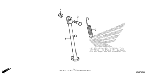 CRF80F Подножка