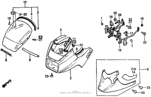 VF500F Обтекатель