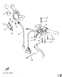 TZR125 Handle switch. lever