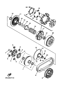 YP400 Сцепление