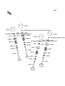 ZR400 Rocker arms / valves