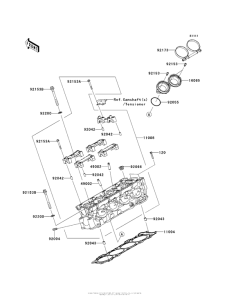 ZX1000 Головка цилиндров