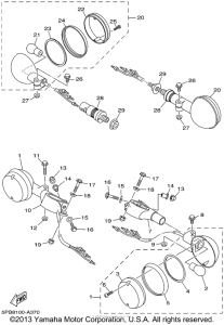 XVS1100P Поворотники