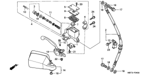 XL1000V Fr. brake master cylinder