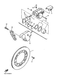 FJ1200 Задний суппорт