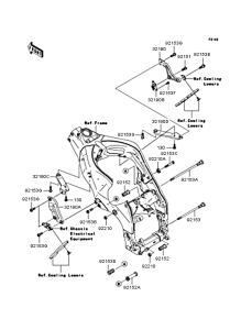 ZX1000 Крепление двигателя