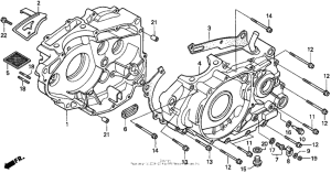 XR250L Картер двигателя