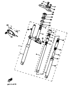 PW50 PW50A Вилка передней оси