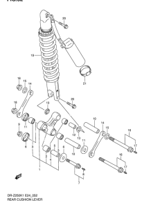 DR-Z250 Втулки заднего рычага