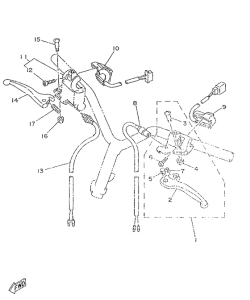 YA50R Lenkerschalter. hebel