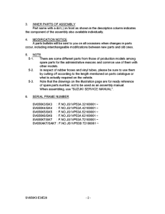 SV650 Catalog preface