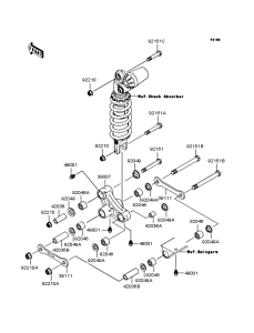 ZX600 Задняя подвеска