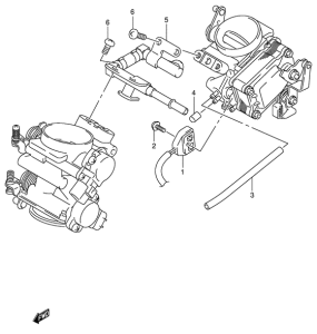 DL1000 Fuel delivery pipe