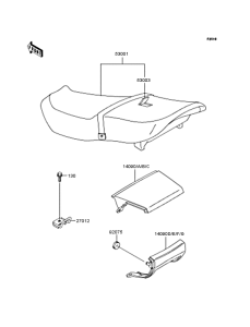 ZX400 Сиденье