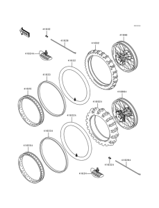 KX500 Колеса,покрышки