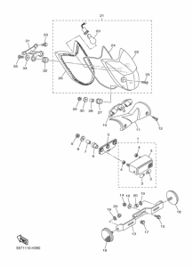 XVS950A Taillight unit ass`y