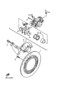 XJ600S Задний суппорт