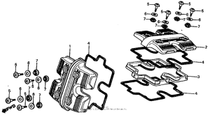 VF750S Крышка головки цилиндров