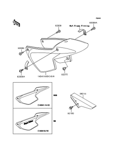 KMX50 Боковые обтекатели