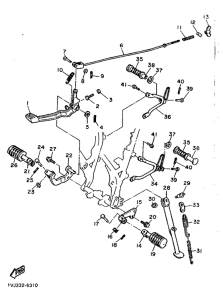 XT600Z Stand. footrest
