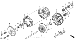 CR500R Сцепление