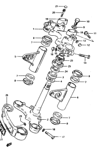 GS450 Траверса нижняя