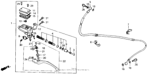 VFR700F2 Clutch master cylinder 87