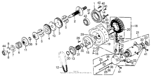 GL1000 Alternator + starter motor