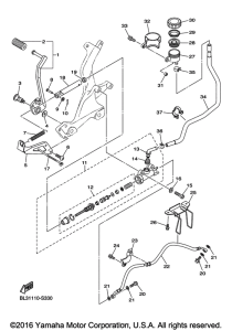 XVS950XR Задний торм цилиндр