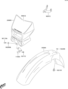  Крыло переднее