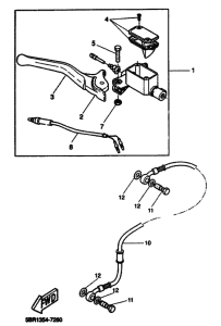 YQ50 Передний тормозной цилиндр