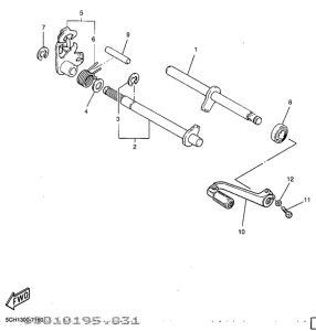 TT600R Вал переключения