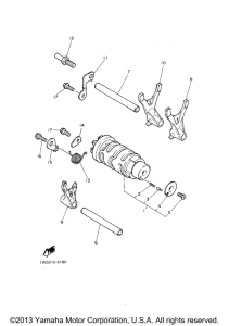 FZR600RE Копирный вал