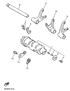 XJR1200 Shift cam. fork