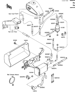 VN1500 Адсорбер с активированным углем в сборе