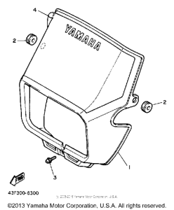XT600S Обтекатель