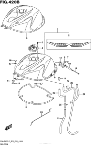 GSX-R600 Fuel Tank (Gsx-R600L7 E28)