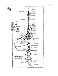 KMX125 Карбюратор