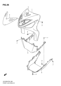 UX125 Front leg shield