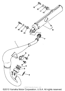 WR500ZD Выхлопная система